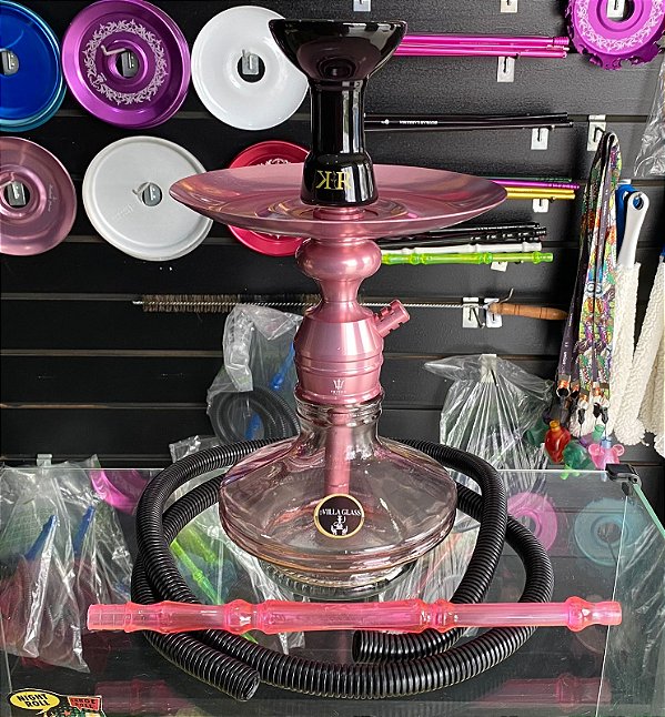 Narguile Triton Rose com mangueira simples