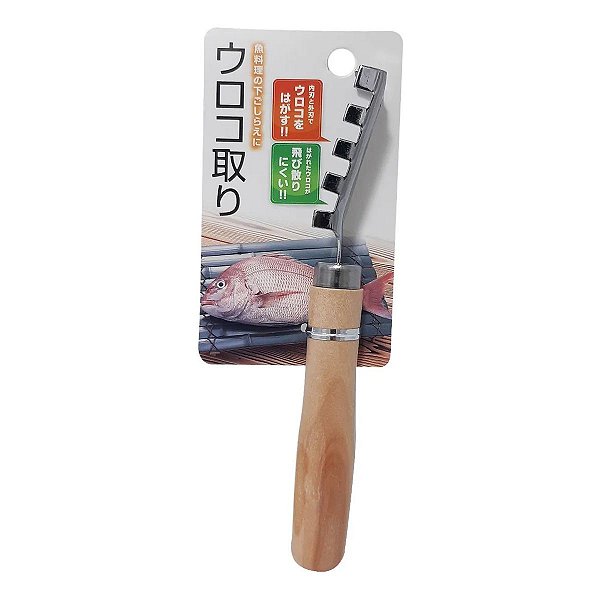 Descamador De Peixe 17x2,7cm Facilita A Limpeza Dos Peixes