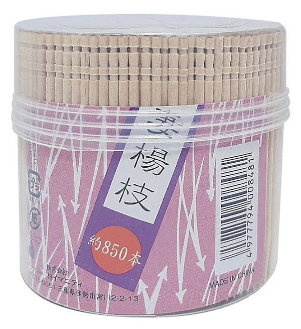 Kit 850 Palito De Dente Estilo Oriental Bambú 6.5 Cm Petisco