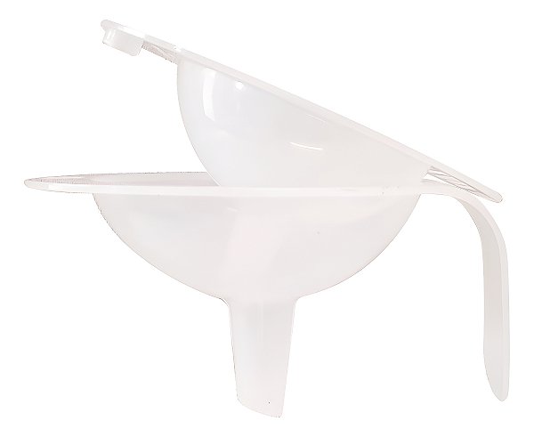 Funil De Plástico Resistente 2 Tamanhos Grande E Médio Para Cozinha