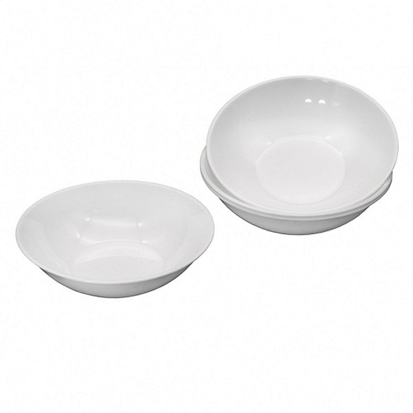 Tigela De Plástico 4 Un Branco 270 ml Nakaya Para Sobremesa Salada