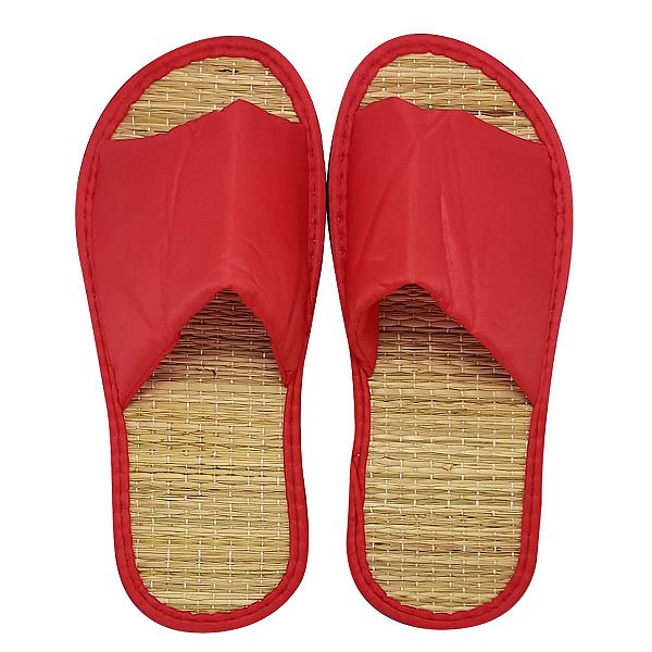 Chinelo De Palha Zori Fechado Baixo Pantufa Estilo Oriental