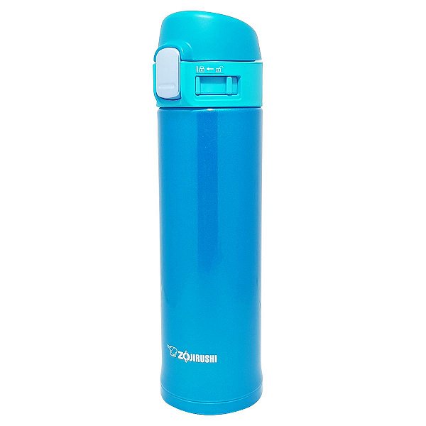 Garrafa Termica Zojirushi 340 Ml Inox Smpb Marine Blue Japão - Marca Japonesa Elefante Qualidade Durabilidade