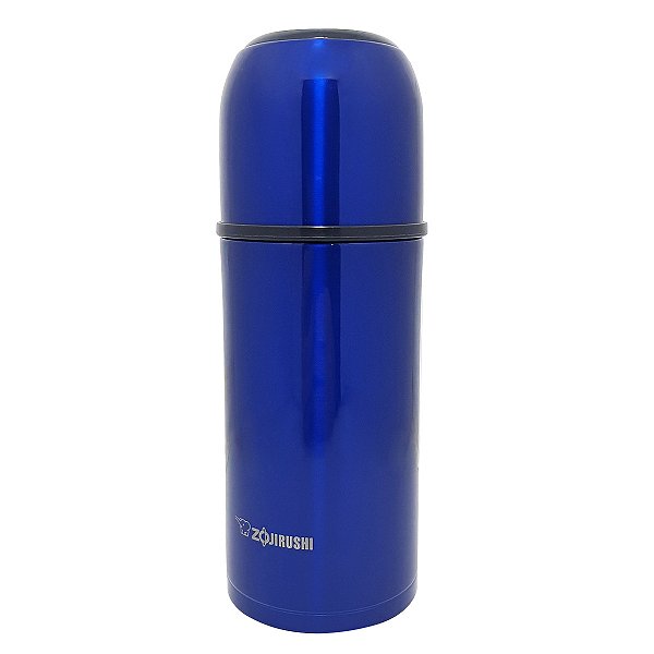 Garrafa Térmica Zojirushi 350ml Azul Quente e Frio Japonesa