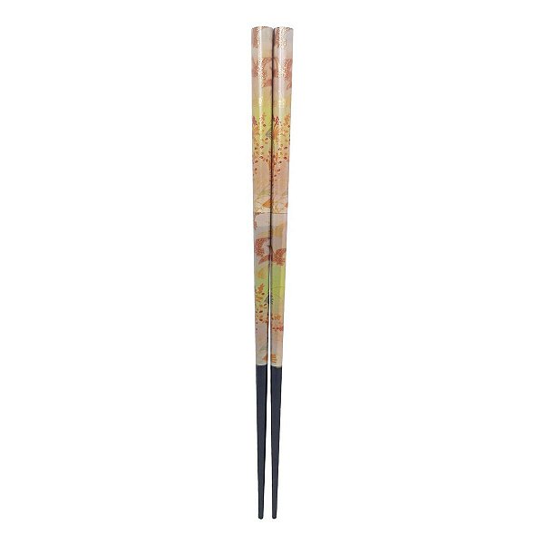 Hashi Garsa Dourada Madeira Oriental Talher Japones 23 Cm