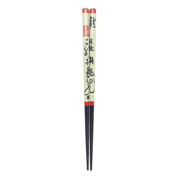 Hashi Madeira Kanji Escrita Oriental Higiênico 23 Cm