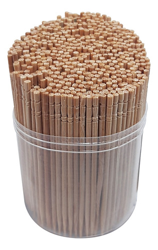 Kit 2.000 Palito De Dente Bambú Trabalhada Estilo Oriental