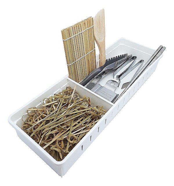 12 Caixa Organizador Com Divisor Multiuso Inomata 34.8 X 12 Japão Oriental