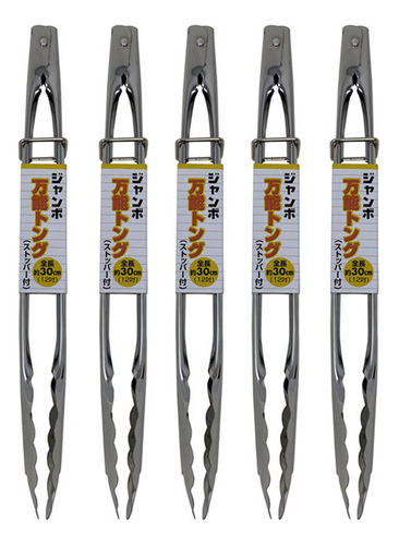 Kit C/ 10 Pegador Com Trava Inox 30 Cm Alimentos Delivery