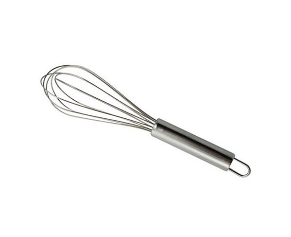 Batedor De Ovos Massa Bolo Manual Inox 29 Cm