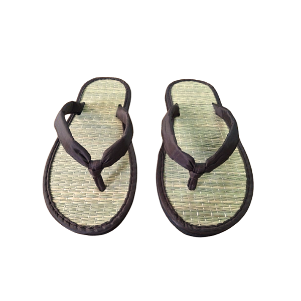 Chinelo De Palha Japonês Zori Leve Muito Conforto Para Pés CJ17 Marron