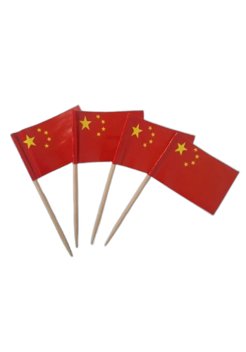 Kit 1.000 Palito Bandeira China | Espeto Decorativo Petiscos Festa Buffet