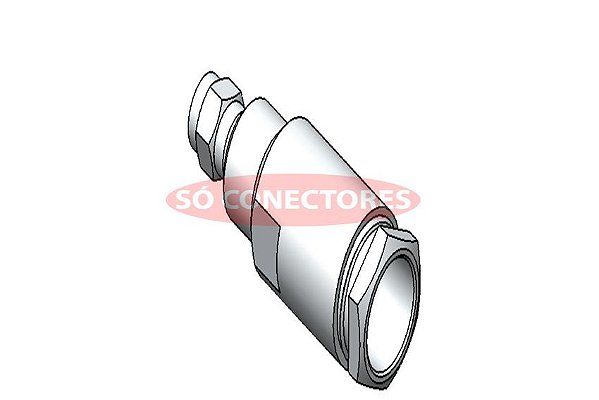 Conector Sma Macho De Prensa Cabo Rgc-213 Reverso