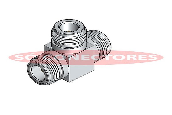 Adaptador N Tripla Fêmea