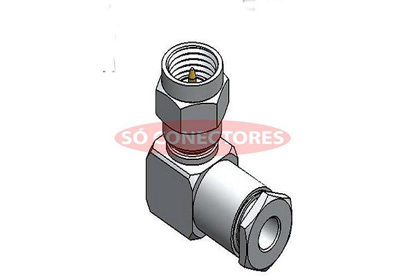 Conector Sma Macho De Prensa Cabo Rgc-0,4/2,5