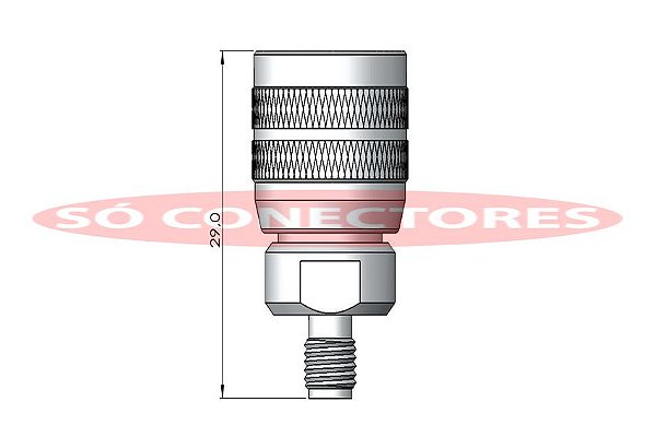 Adaptador Sma Fêmea para N Macho