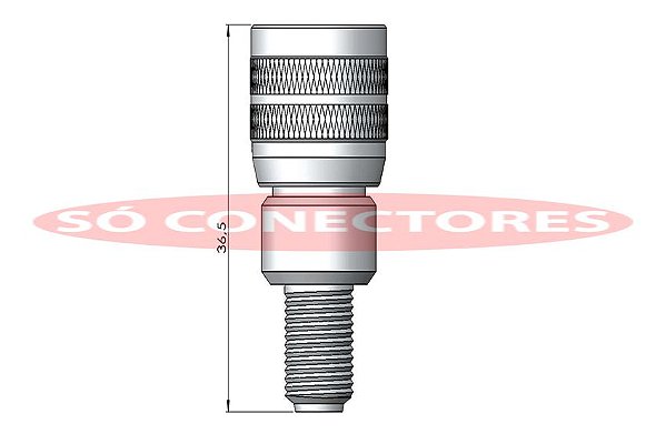 Adaptador F Fêmea para N Macho