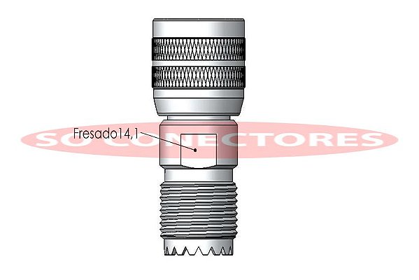 Adaptador Uhf Fêmea para N Macho