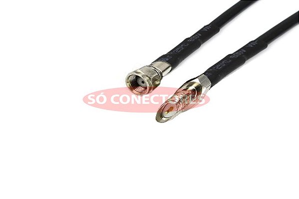 Cabo Coaxial Pig Tail Sma Macho para Sma Fêmea Reverso Rgc-58