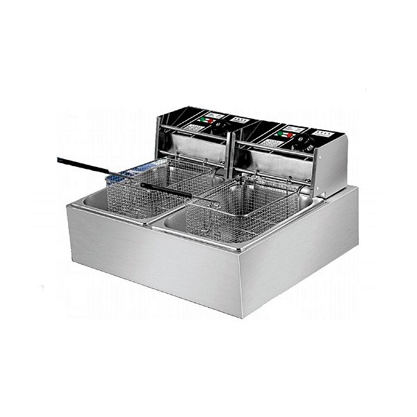 Fritadeira Elétrica Profissional 12L 2 Cestos FZL12