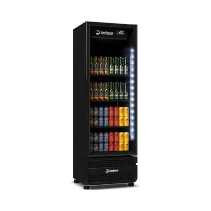 Cervejeira Bar e Restaurante Porta de Vidro 569L FullBlack CCV355