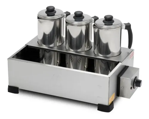 Esterilizador Aquecedor Banho Maria 3 Bules com Termostato ES.1.392