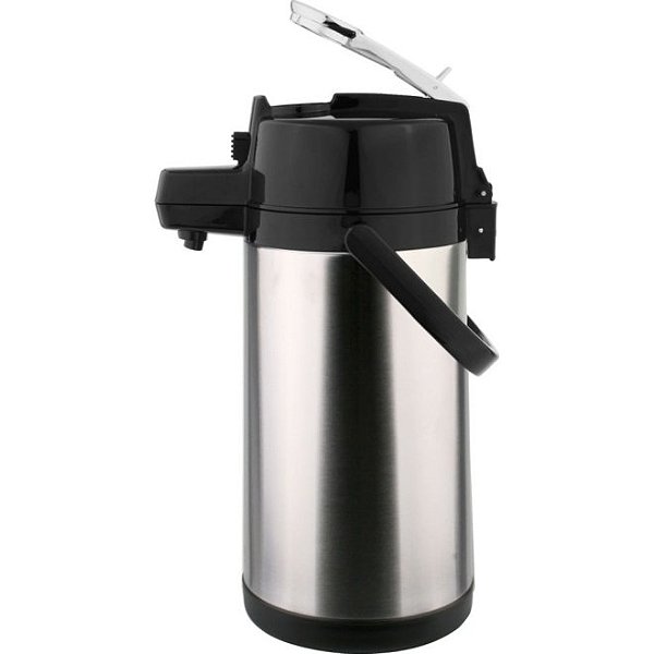 Garrafa Térmica de Pressão em Aço Inox 2,5L