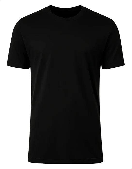 Camiseta Preta Malha PV Manga Curta
