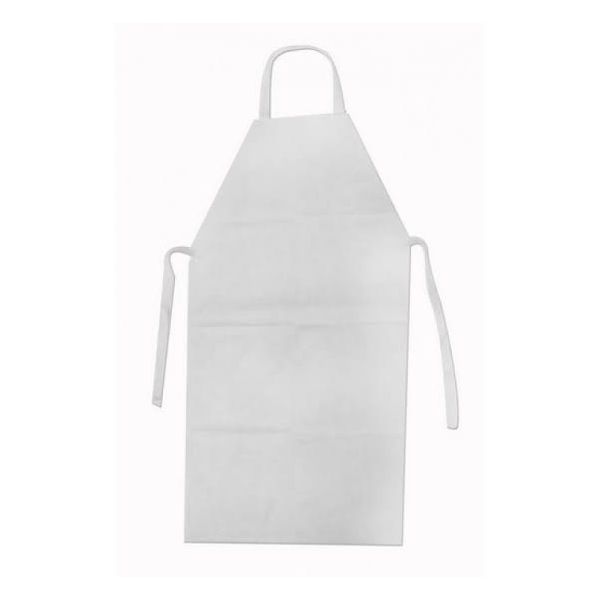 Avental Branco Vinílico 120x70cm Cordão Polister