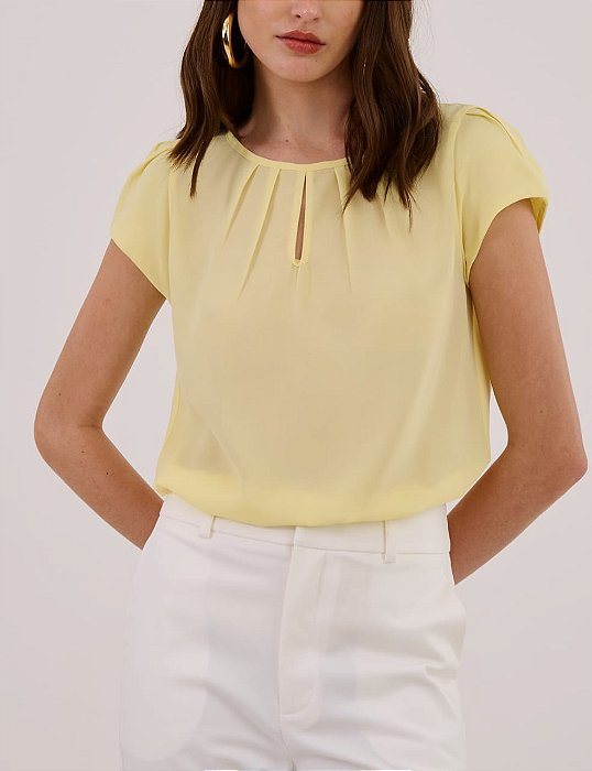 blusa manga curta