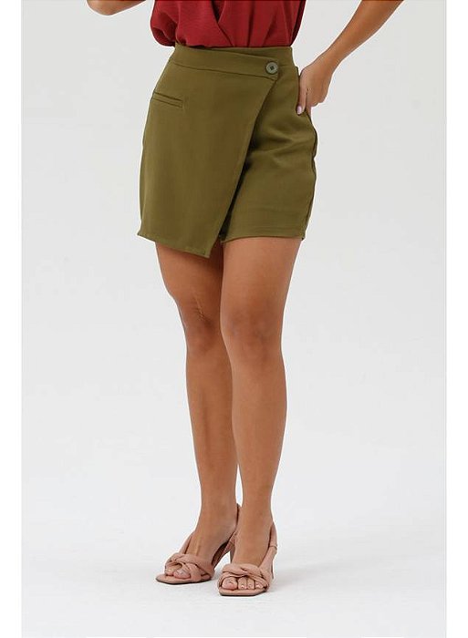 short saia verde