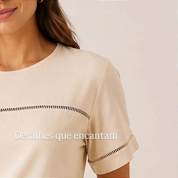 blusa linho com entremeio