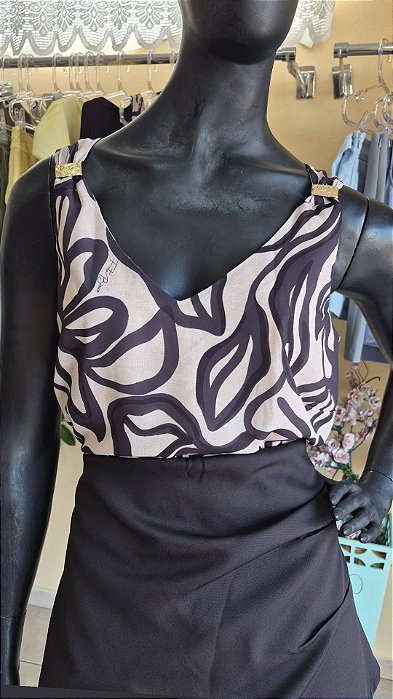 blusa estampada