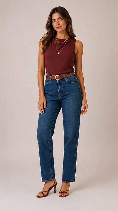 Blusa Marrom Tule