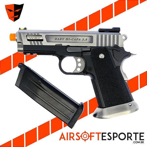 Pistola de Airsoft GBB We Hi-Capa 3.8 Velociraptor Sv