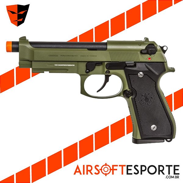 Pistol Airsoft G&G M92 Hunter Green GAS-GPM-92F-GBB-UCM