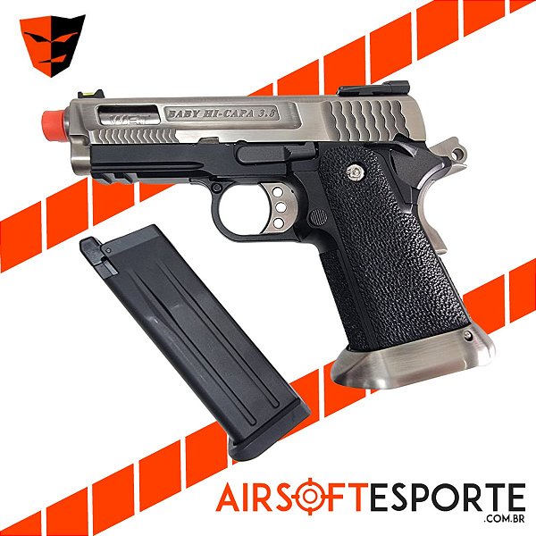 Pistola de Airsoft GBB We Hi-Capa 3.8 Brontosaurus SV