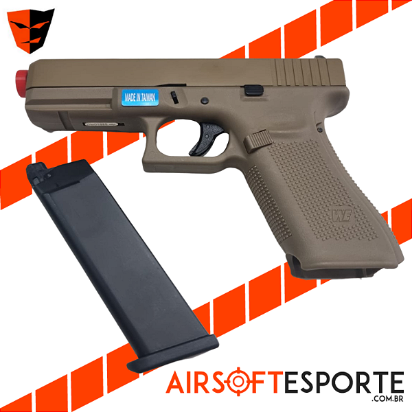 Pistola de Airsoft WE G17 Gen5 tan