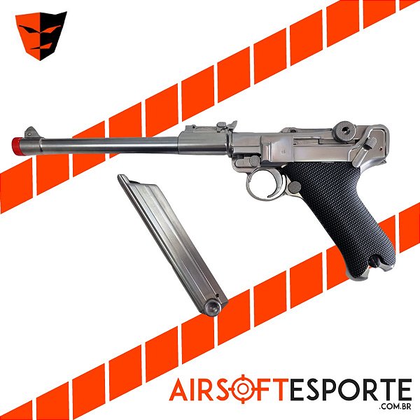 Pistola de Airsoft GBB WE Luger P08"8 SV