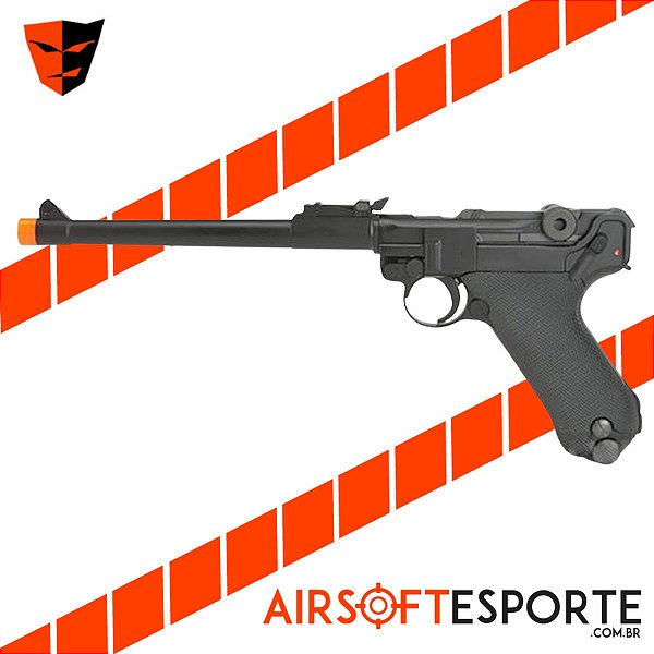 Pistol de Airsoft GBB WE Luger P08 / 8 Bk