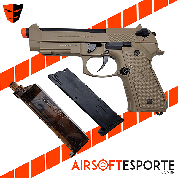 Pistol Airsoft G&G Gpm92 GP2 Desert