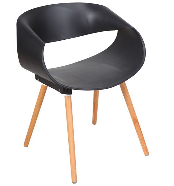 Cadeira Decorativa para Escritório ANM 8035 Preta ou Branca