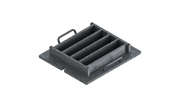 Forma prismatica 50x50x285mm quadrupla