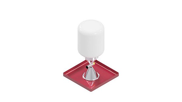 Conjunto para densidade com frasco, bandeja e funil DIAM. 5" - IN SITU