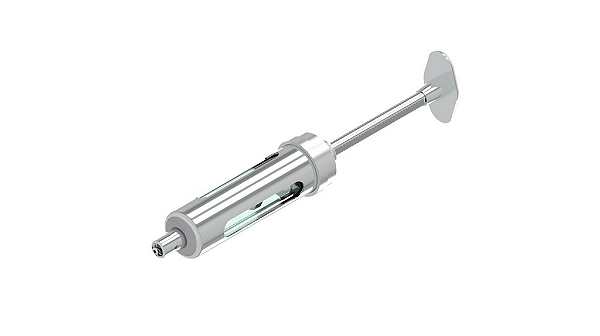 Seringa metalica para filtragem de oleo