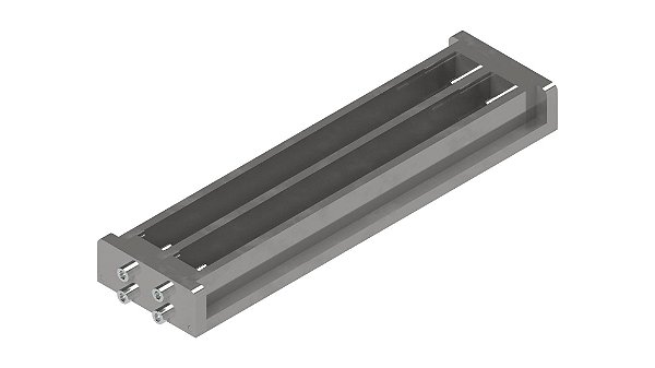 Forma prismatica 25X25X285mm dupla