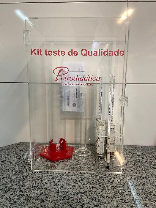 Kit de analise para combustiveis - Armario transparente