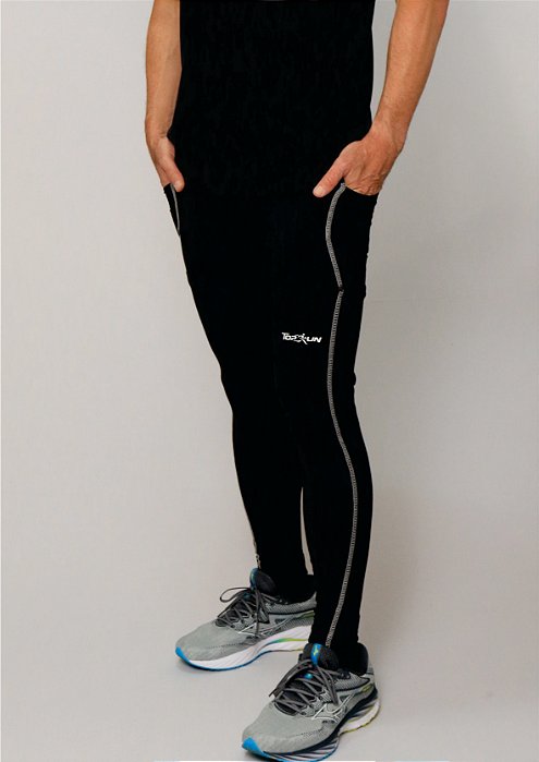 Calça  compressão masculina linha branca