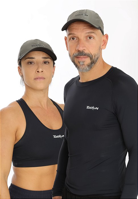 Boné TOP RUN Performanc  CINZA