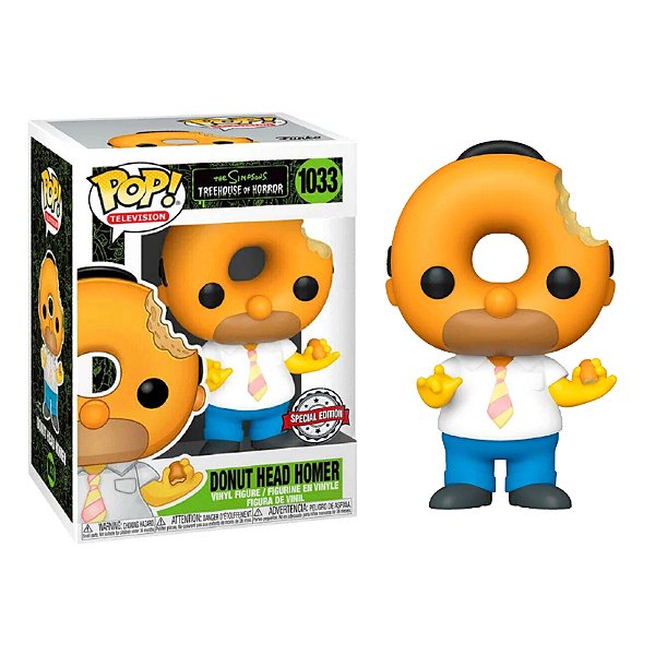 Funko Pop! Television Os Simpsons Donut Head Homer 1033 Exclusivo